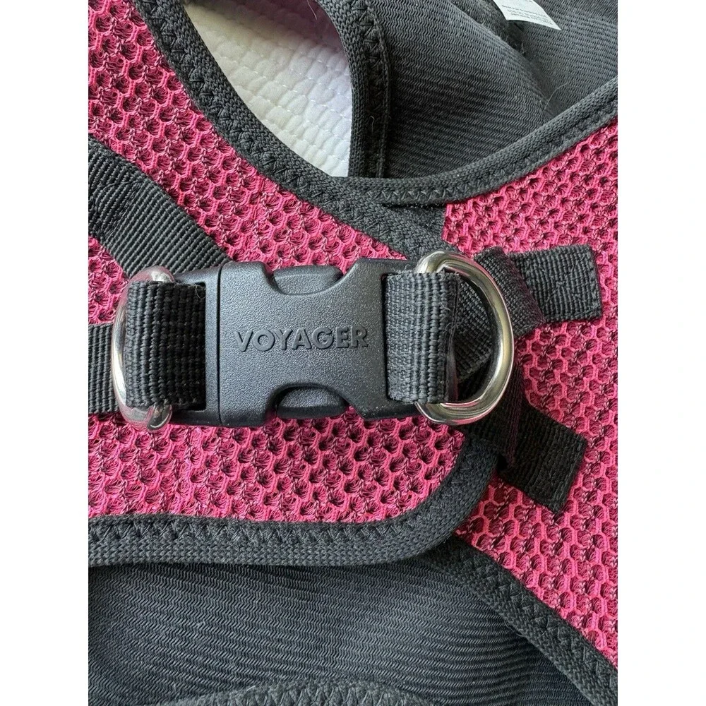 Voyager Step-in Air Dog Harness - All Weather Mesh Step in Vest Medium Pink